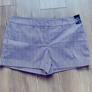 New York & Company Summer Blue and White Shorts Size 18